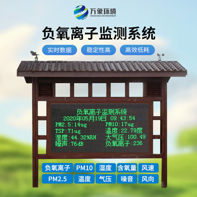 ??負(fù)氧離子監(jiān)測站在公園里既美觀又實用